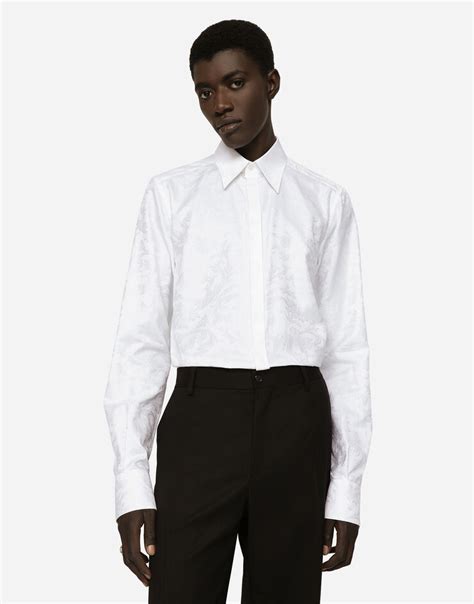 Chemise Martini en dentelle en Blanc pour homme.